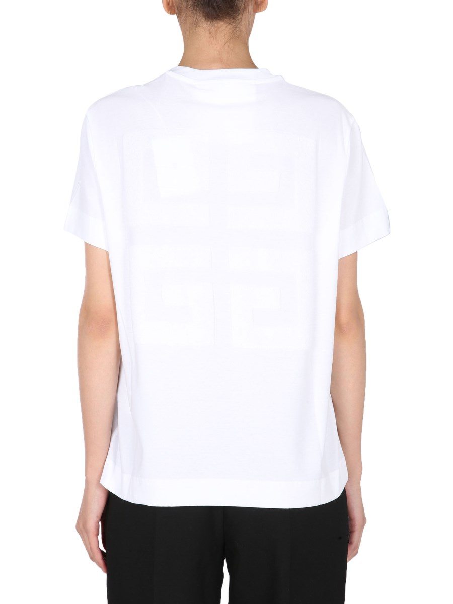 GIVENCHY T-SHIRT GIROCOLLO IN JERSEY DI COTONE CON LOGO