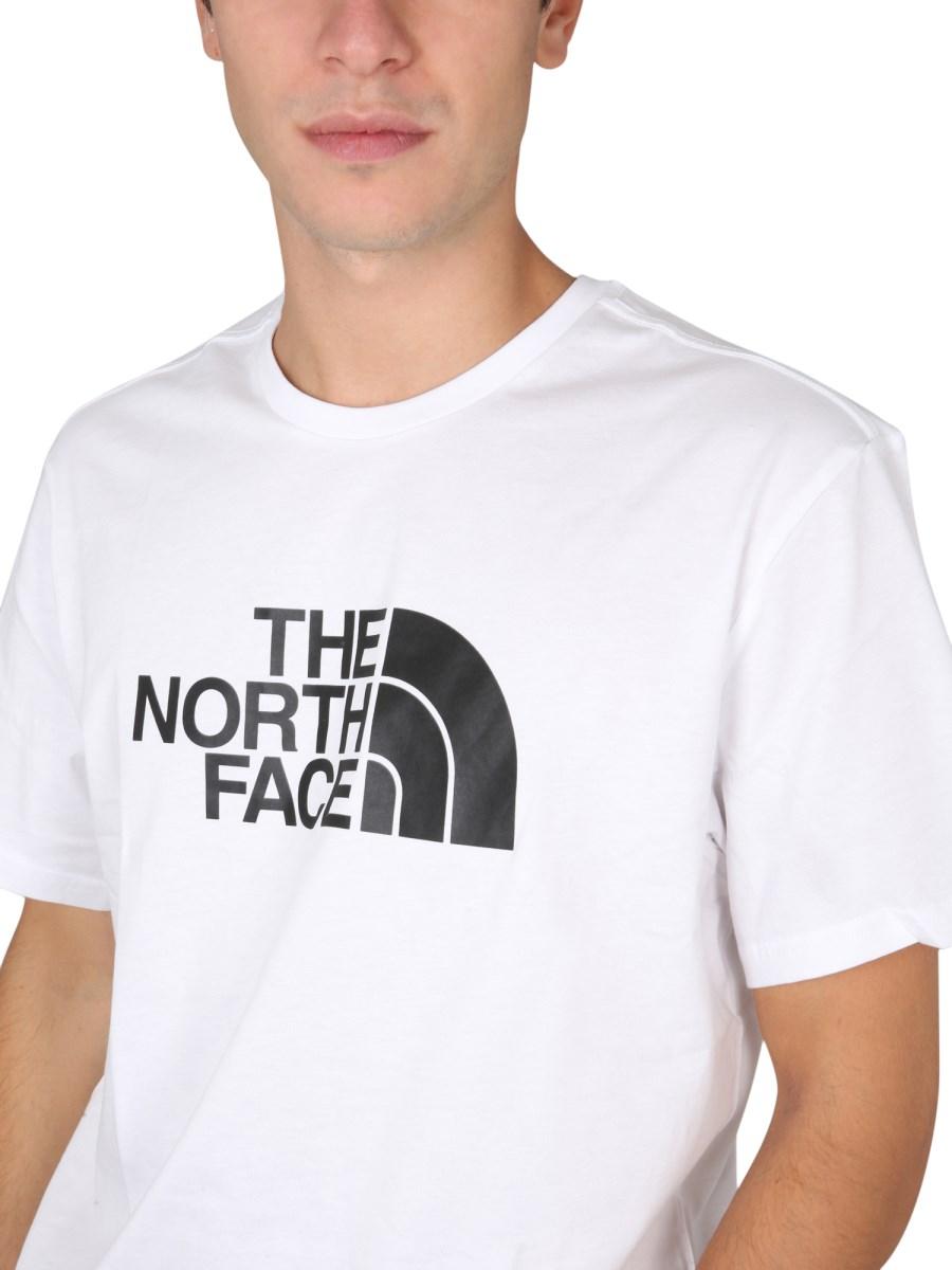 THE NORTH FACE T-SHIRT GIROCOLLO IN JERSEY DI COTONE CON STAMPA LOGO