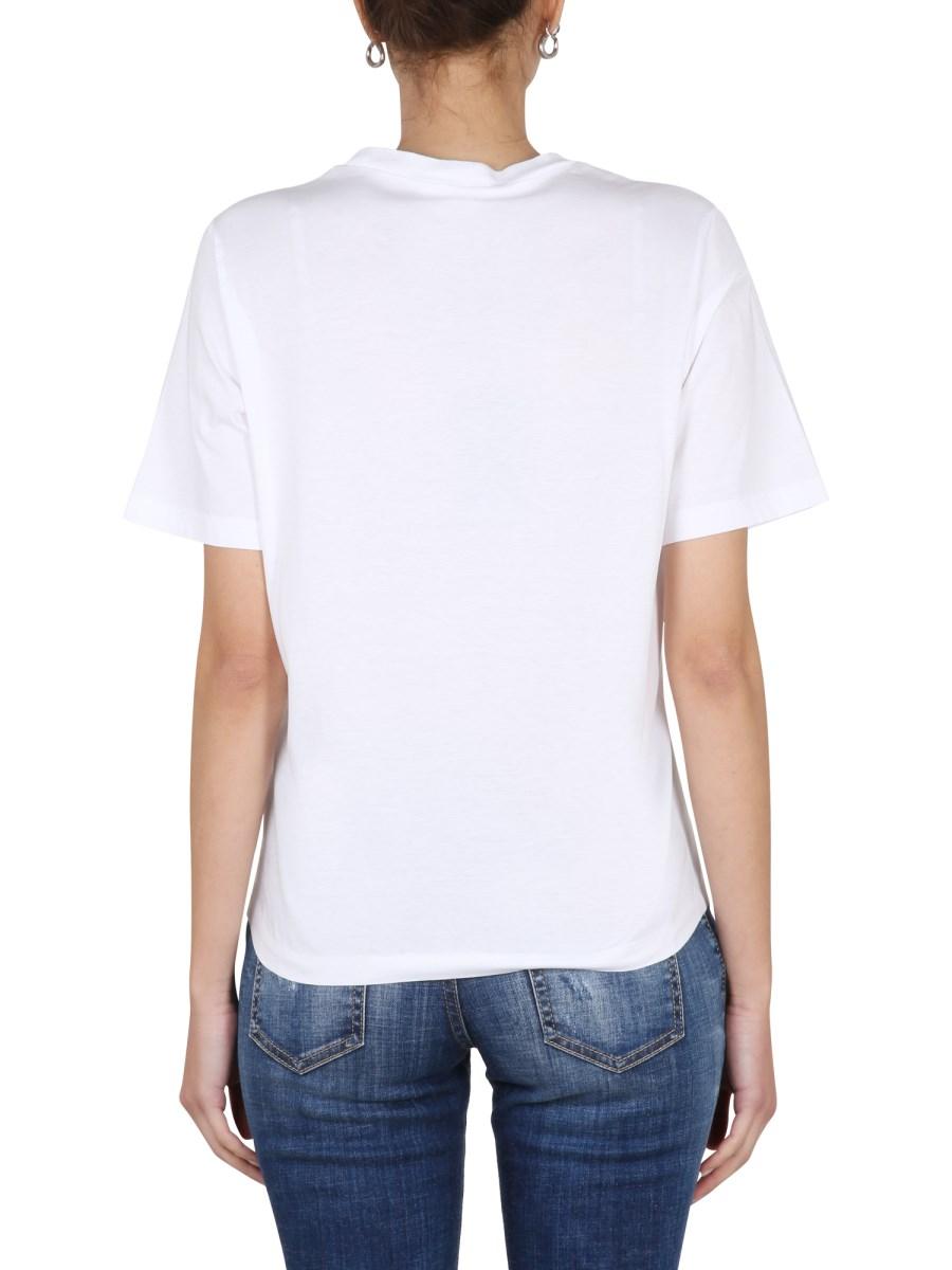 DSQUARED T-SHIRT ICON SUNSET EASY IN JERSEY DI COTONE