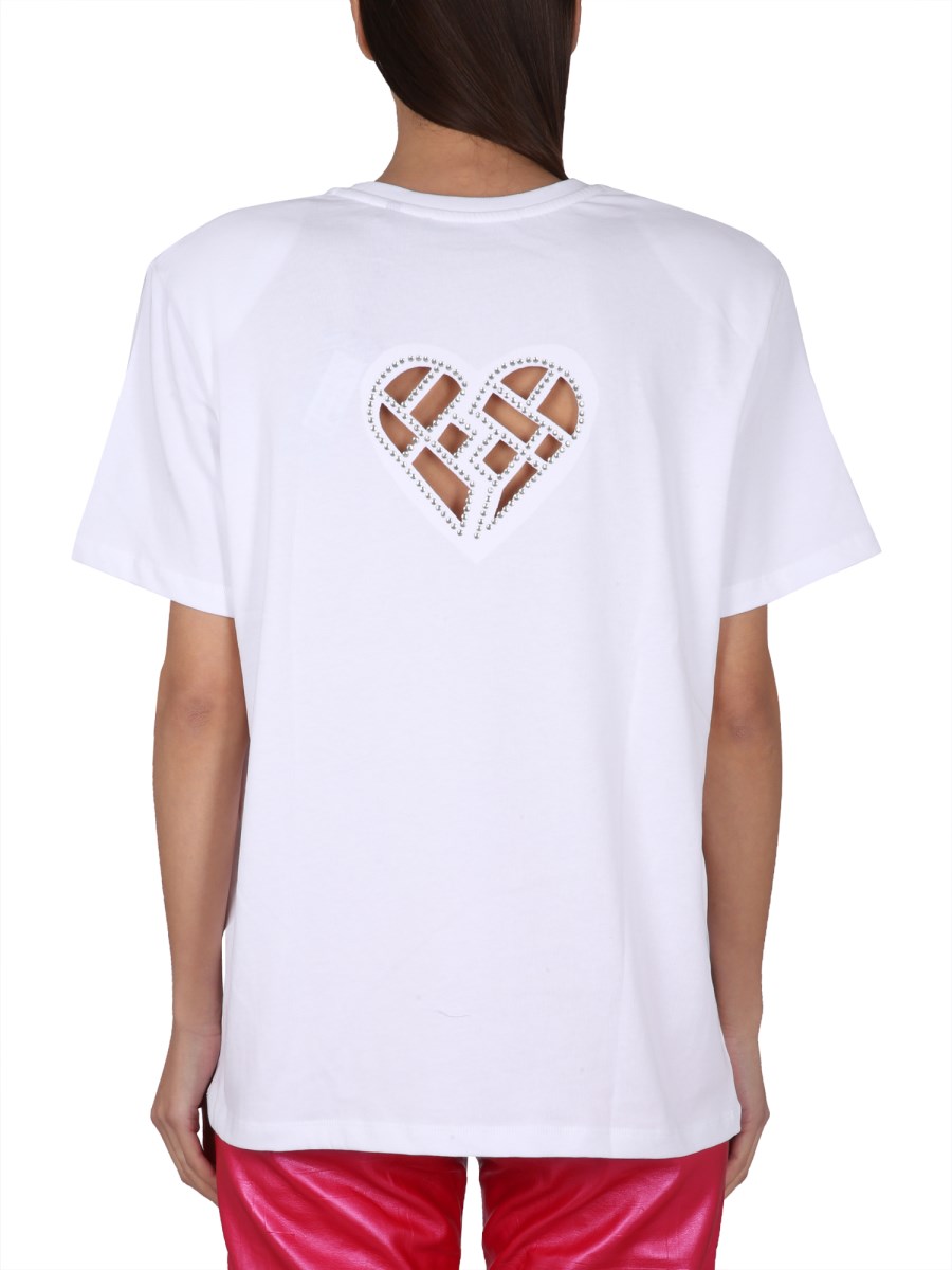 ROTATE BIRGER CHRISTENSEN T-SHIRT IN COTONE CON LOGO