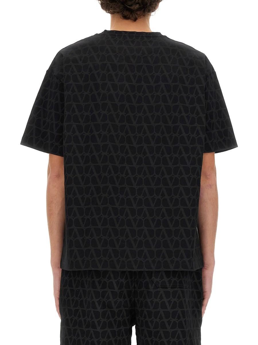 VALENTINO T-SHIRT IN COTONE CON STAMPA "TOILE ICONOGRAPHE"