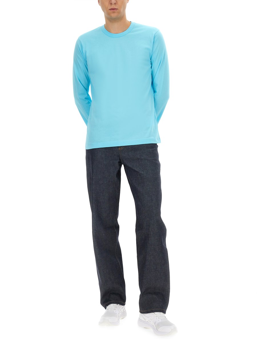 COMME DES GARCONS SHIRT T-SHIRT IN JERSEY DI COTONE
