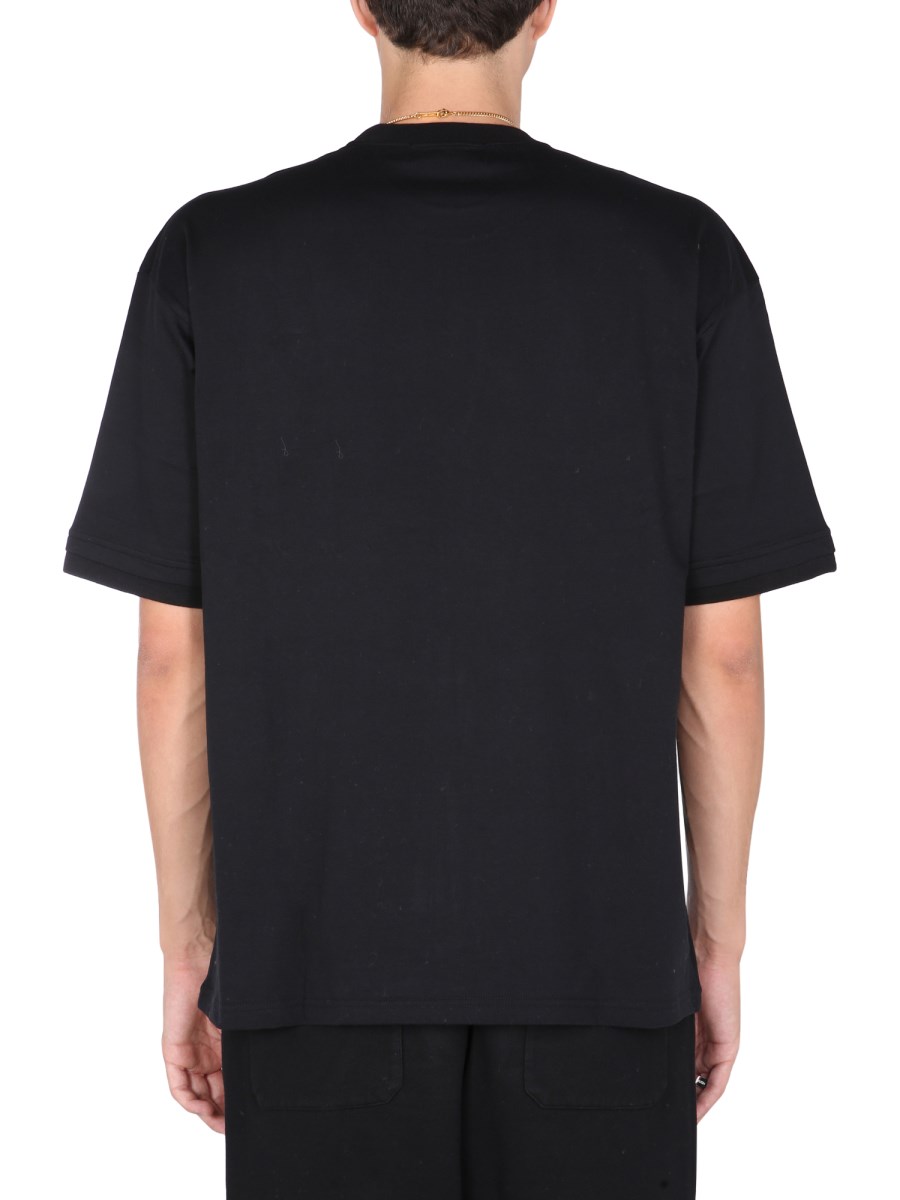 AMBUSH T-SHIRT IN JERSEY DI COTONE CON COLLO A CATENA