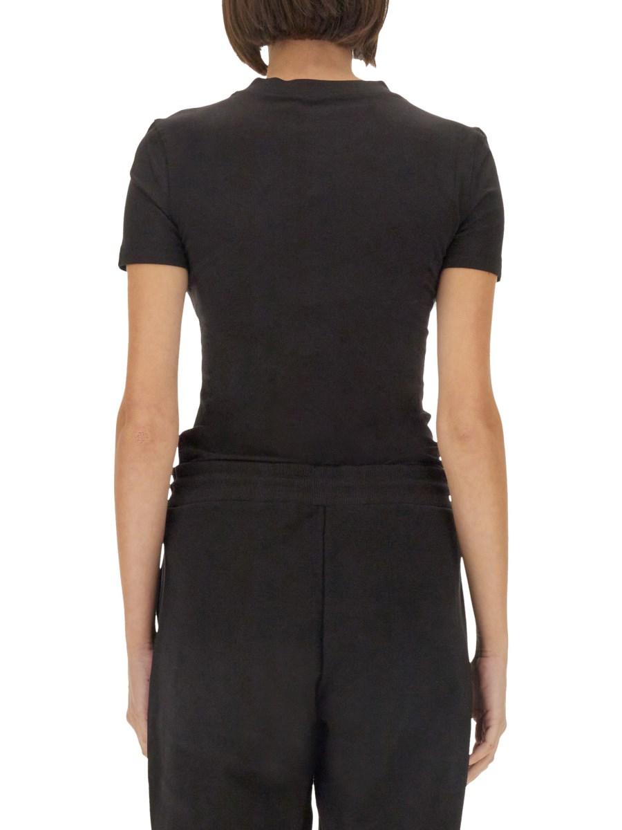 VERSACE JEANS COUTURE T-SHIRT IN JERSEY DI COTONE CON LOGO