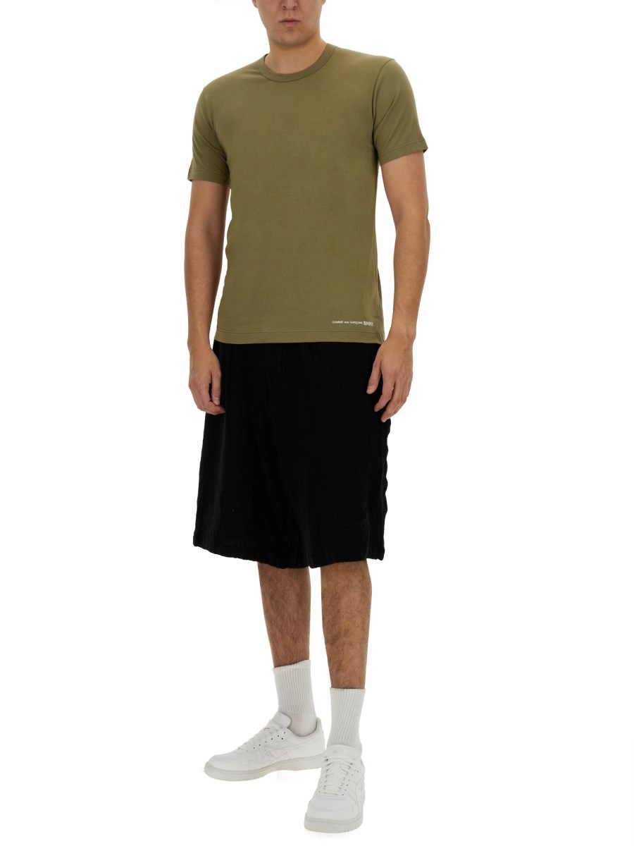 COMME DES GARCONS SHIRT T-SHIRT IN JERSEY DI COTONE CON LOGO