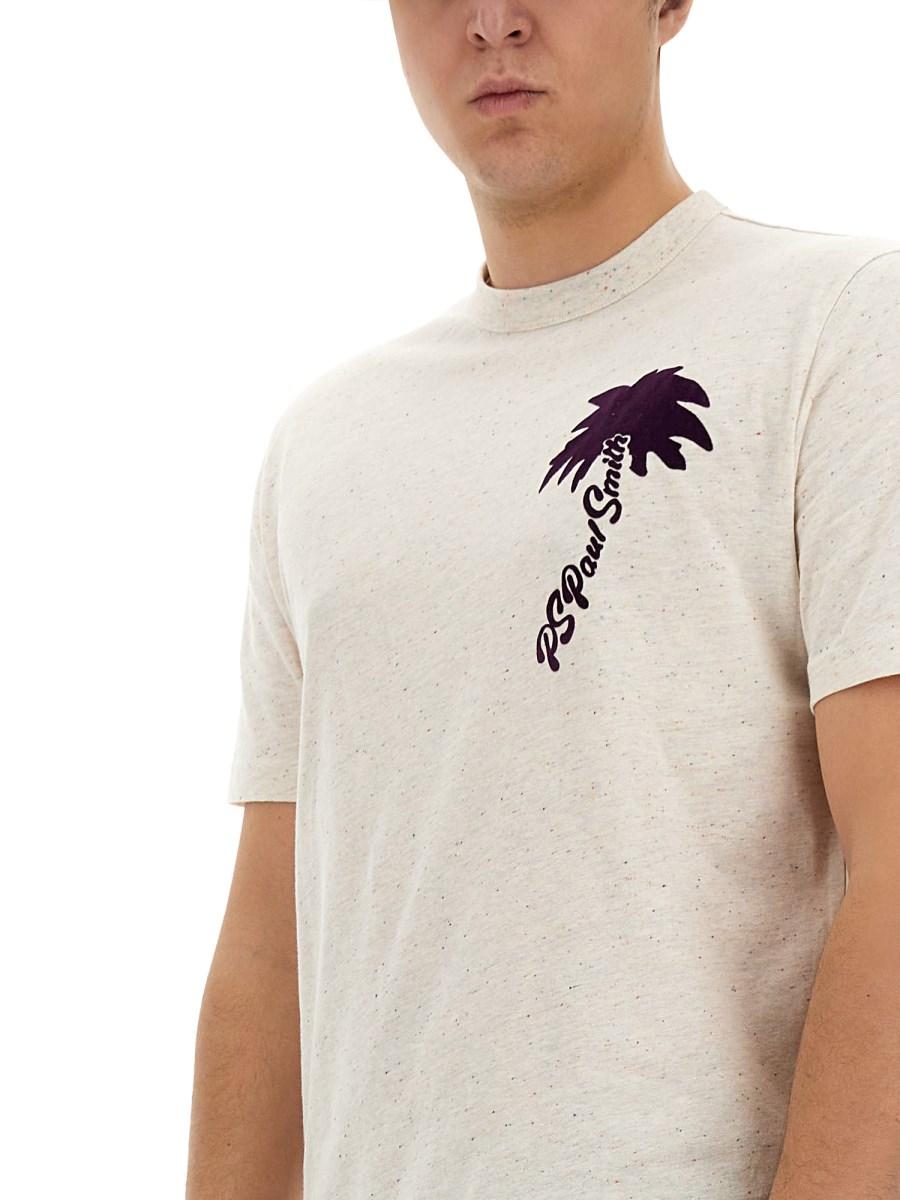 PS BY PAUL SMITH T-SHIRT IN JERSEY DI COTONE CON LOGO