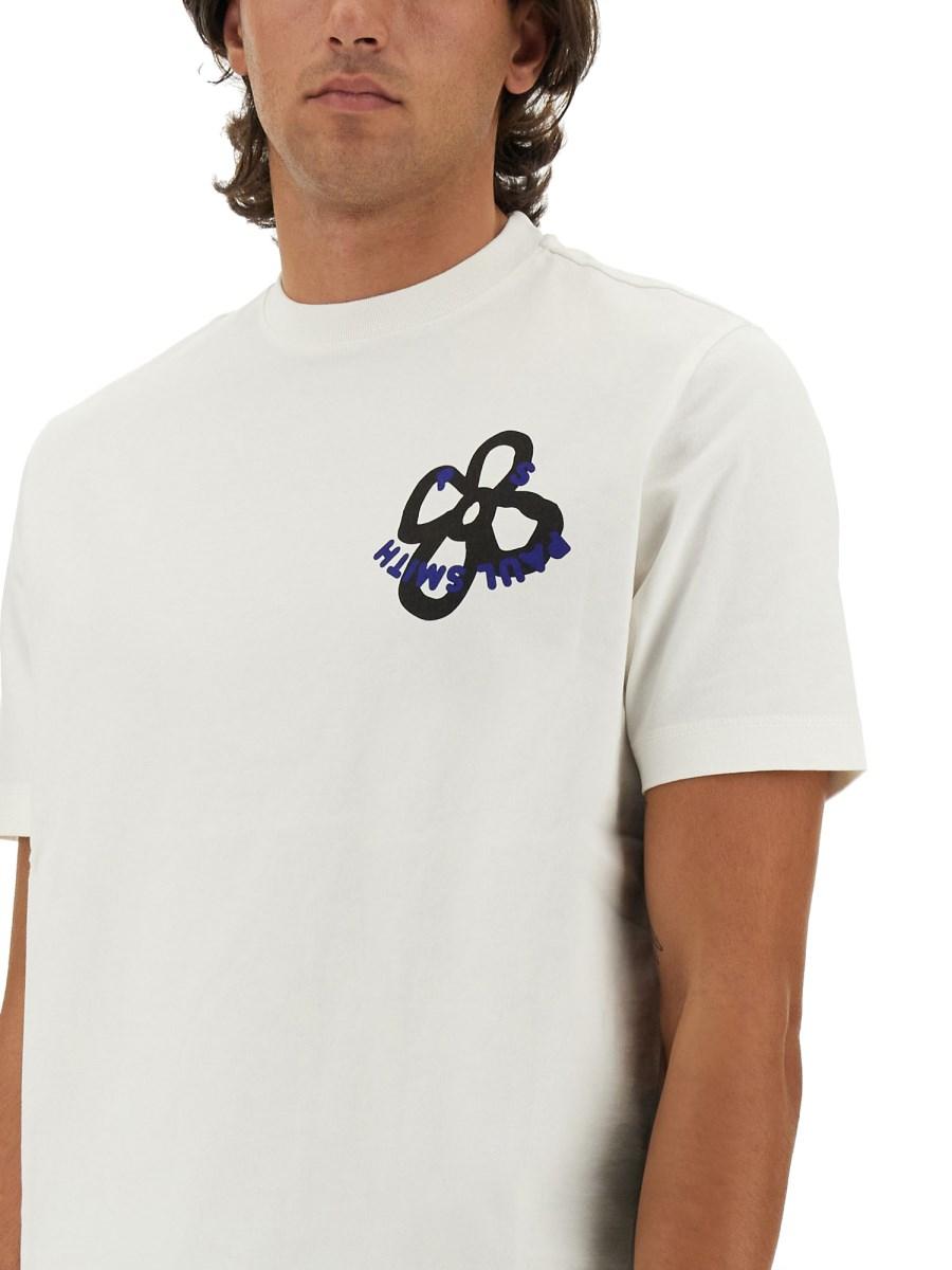 PS BY PAUL SMITH T-SHIRT IN JERSEY DI COTONE CON LOGO