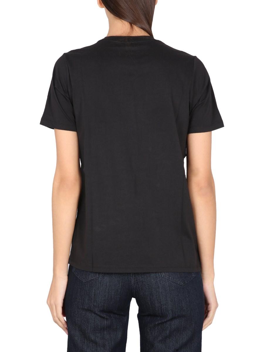 MICHAEL BY MICHAEL KORS T-SHIRT IN JERSEY DI COTONE CON LOGO IN STRASS