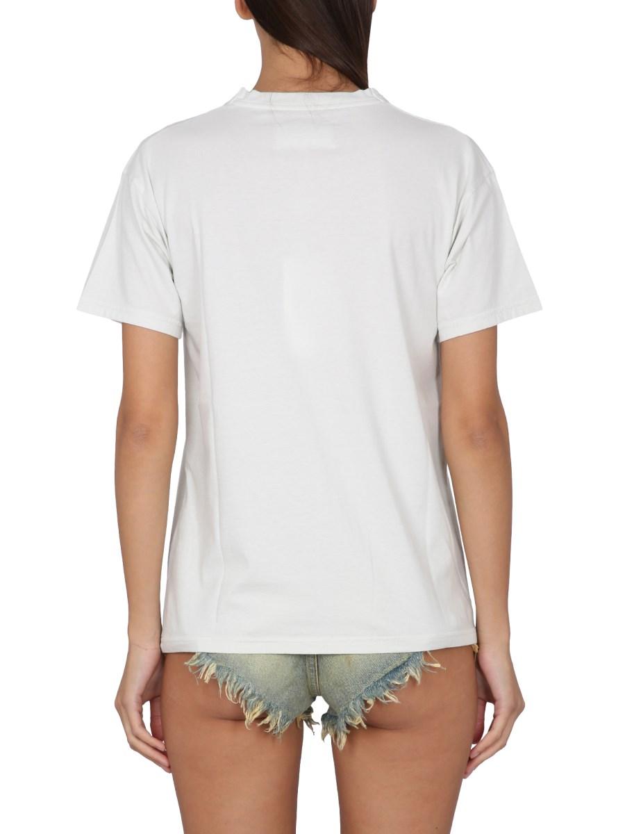 MAISON MARGIELA T-SHIRT IN JERSEY DI COTONE CON LOGO
