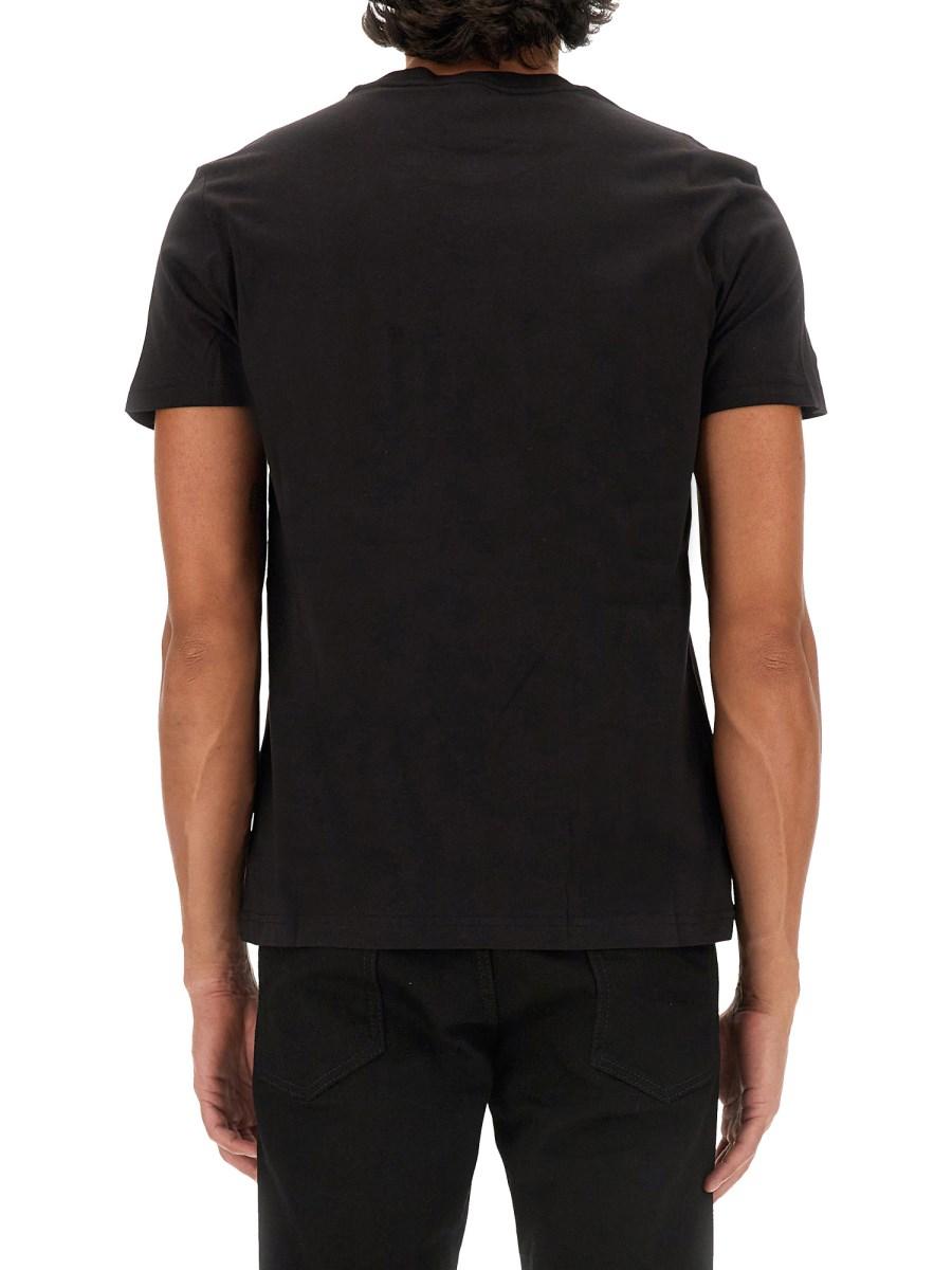 VERSACE JEANS COUTURE T-SHIRT IN JERSEY DI COTONE CON LOGO