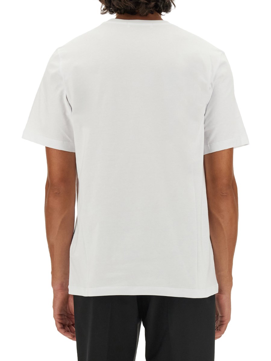 MSGM T-SHIRT IN JERSEY DI COTONE CON LOGO PENNELLATO