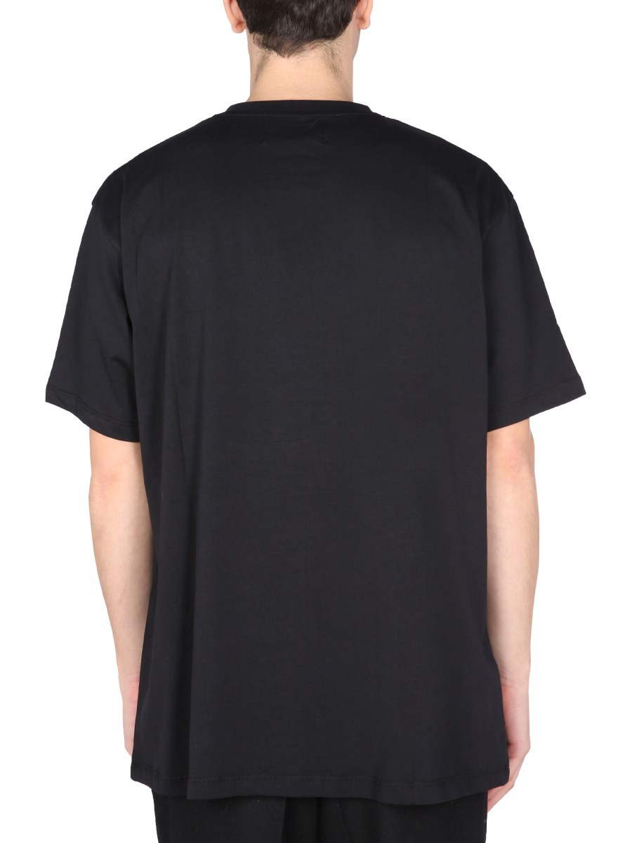 FRED PERRY X RAF SIMONS T-SHIRT IN JERSEY DI COTONE CON LOGO
