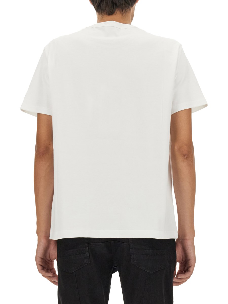 ALEXANDER McQUEEN T-SHIRT IN JERSEY DI COTONE CON LOGO SKULL