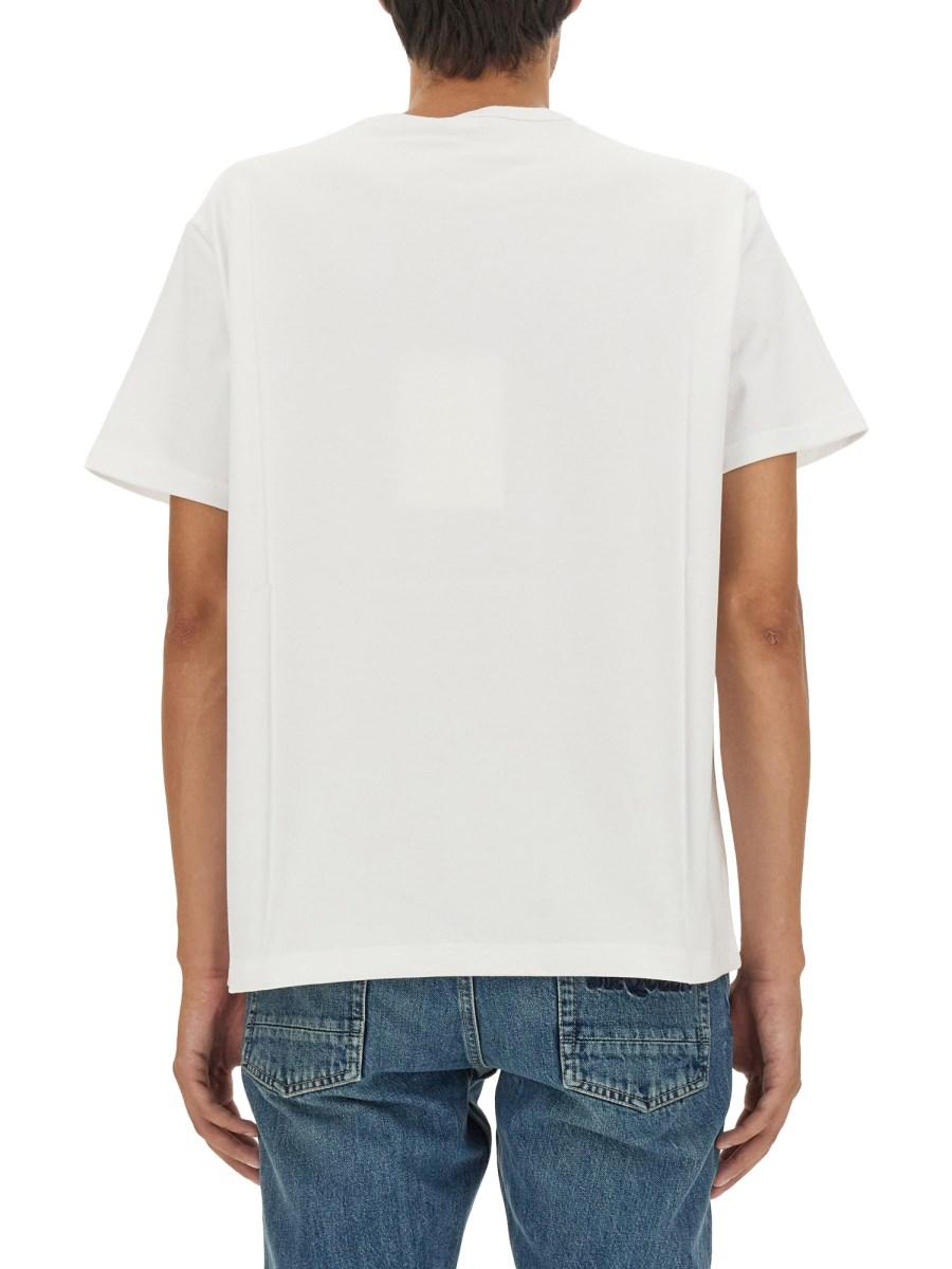 ALEXANDER McQUEEN T-SHIRT IN JERSEY DI COTONE CON LOGO SKULL