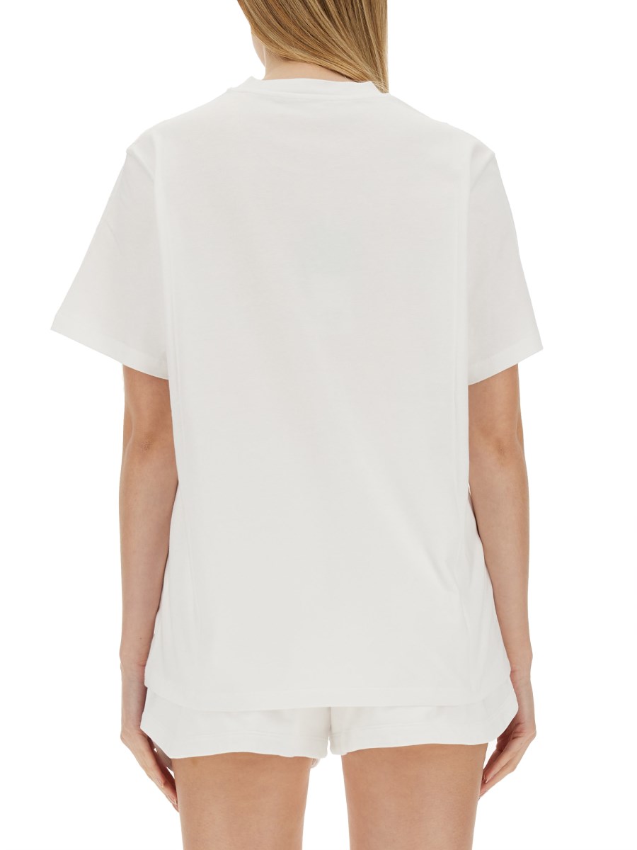 STELLA McCARTNEY T-SHIRT IN JERSEY DI COTONE CON LOGO
