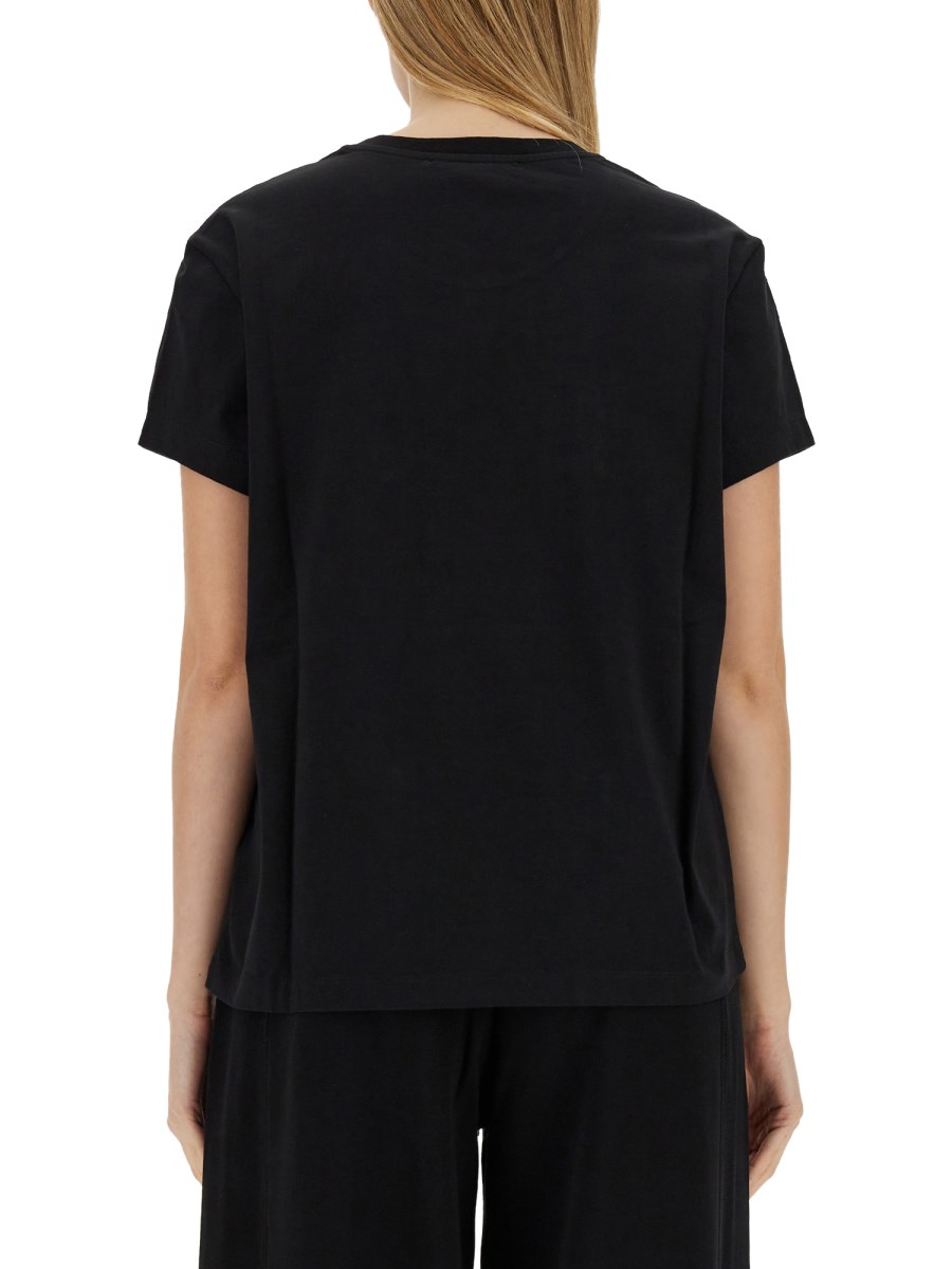 STELLA McCARTNEY T-SHIRT IN JERSEY DI COTONE CON LOGO