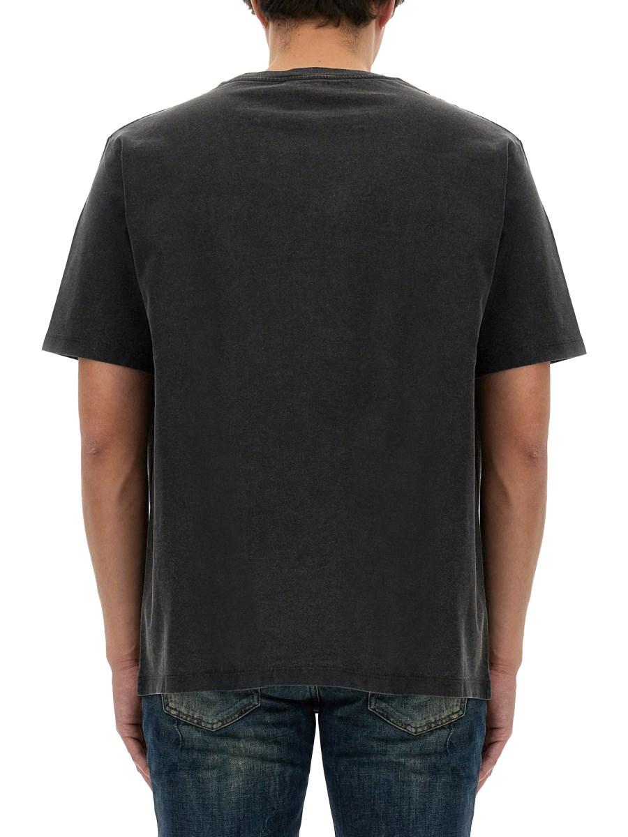 BALMAIN T-SHIRT IN JERSEY DI COTONE CON LOGO VINTAGE