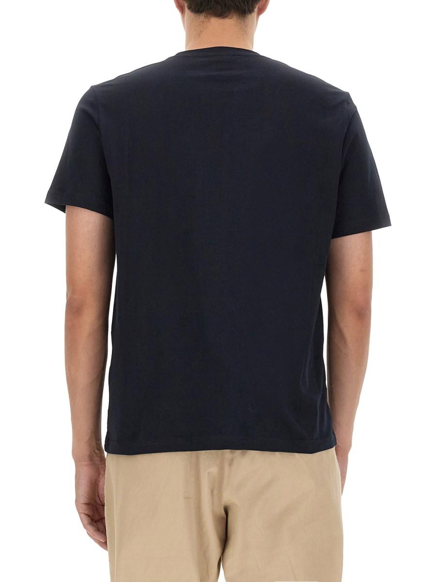 PS BY PAUL SMITH T-SHIRT IN JERSEY DI COTONE CON LOGO ZEBRA