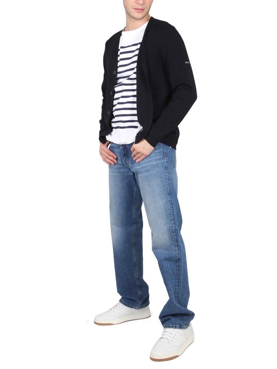 SAINT JAMES T-SHIRT IN JERSEY DI COTONE CON MOTIVO RIGA