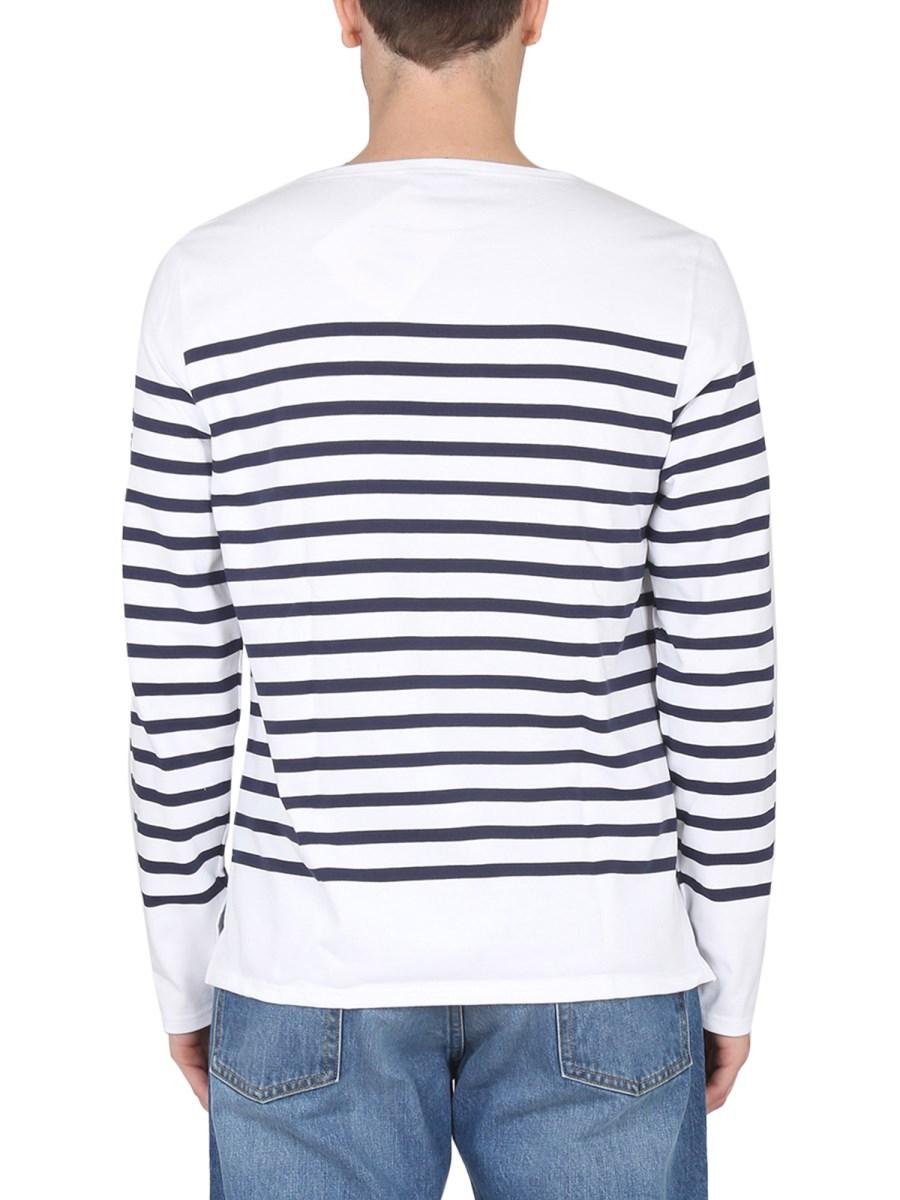 SAINT JAMES T-SHIRT IN JERSEY DI COTONE CON MOTIVO RIGA