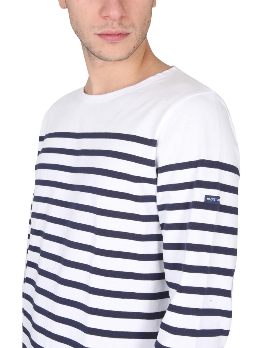 SAINT JAMES T-SHIRT IN JERSEY DI COTONE CON MOTIVO RIGA