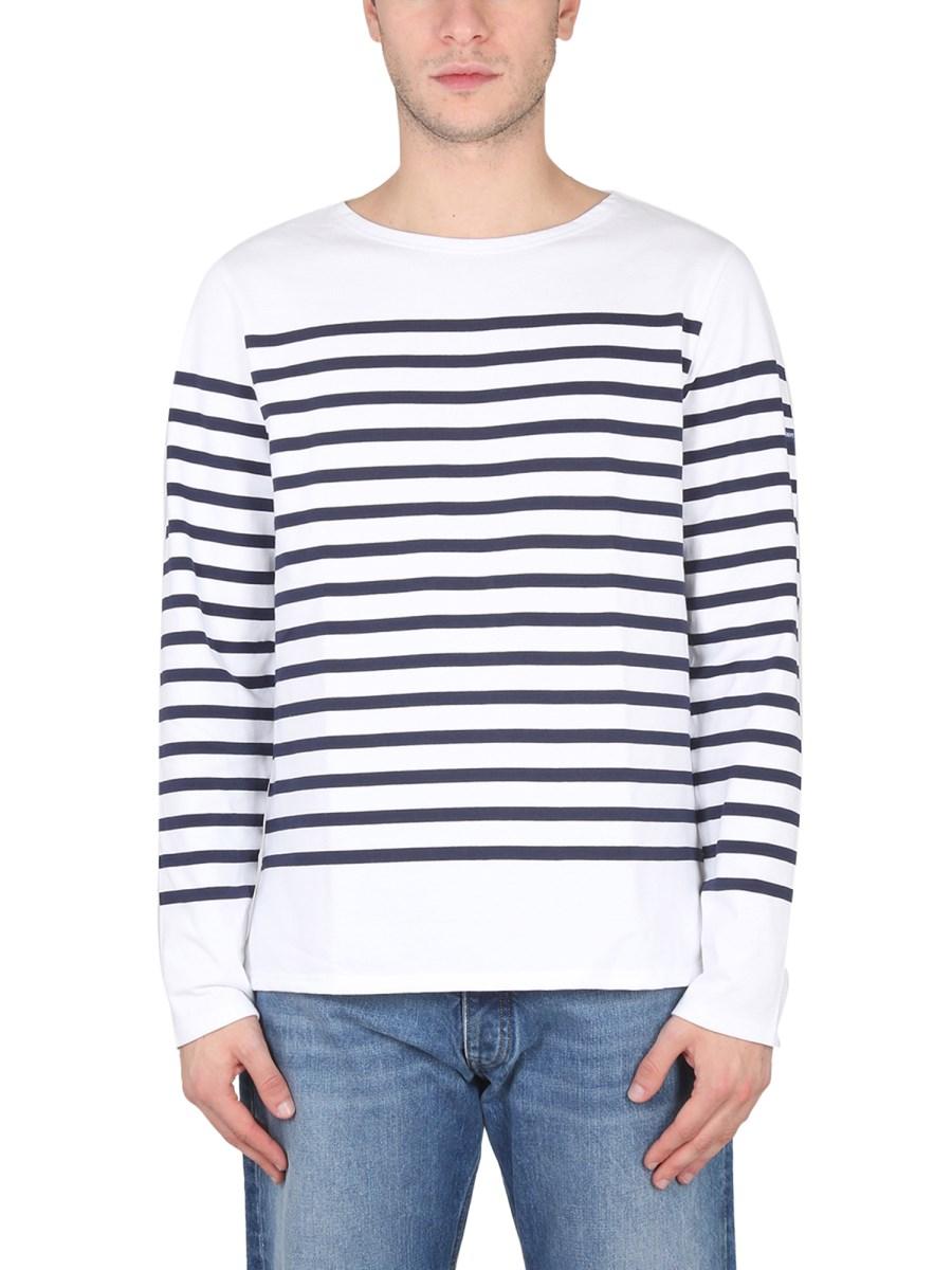 SAINT JAMES T-SHIRT IN JERSEY DI COTONE CON MOTIVO RIGA