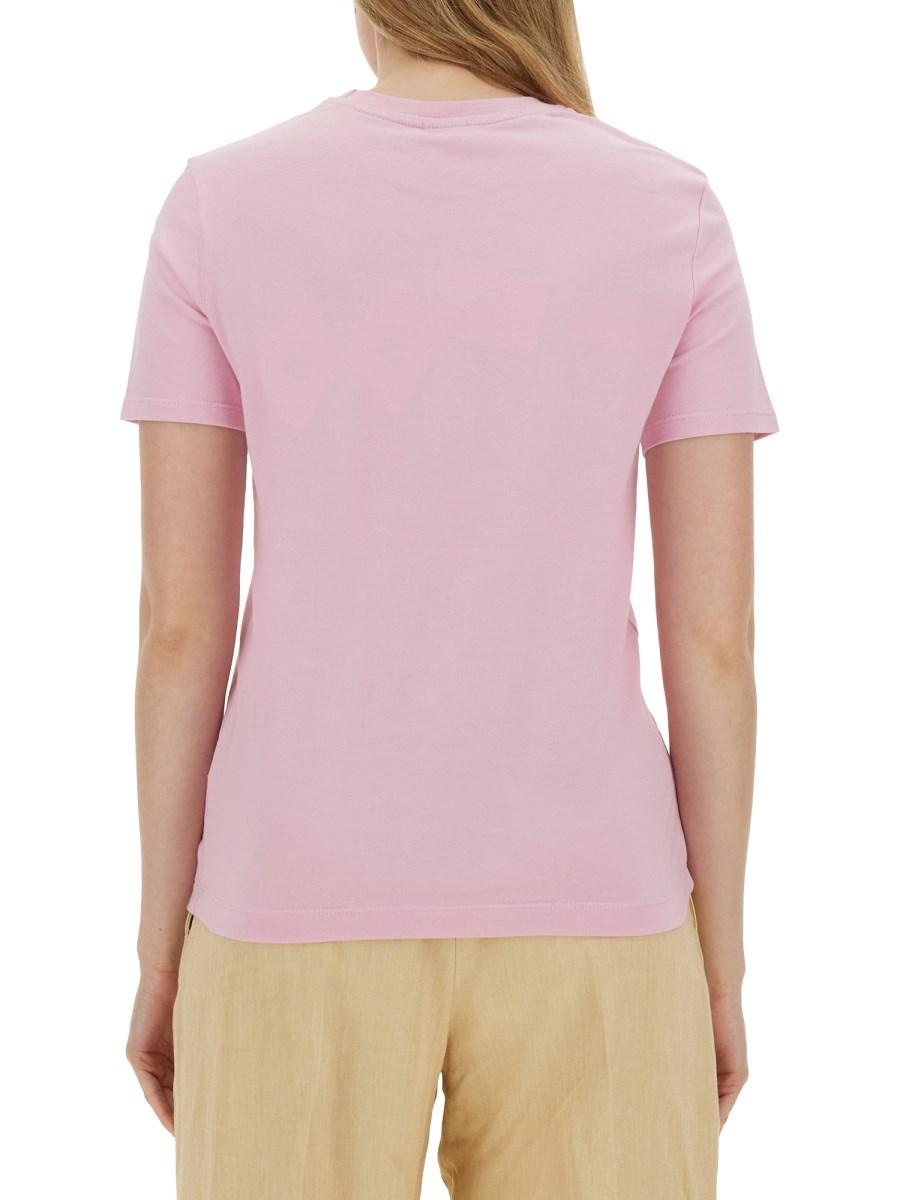PS BY PAUL SMITH T-SHIRT IN JERSEY DI COTONE CON PATCH LOGO