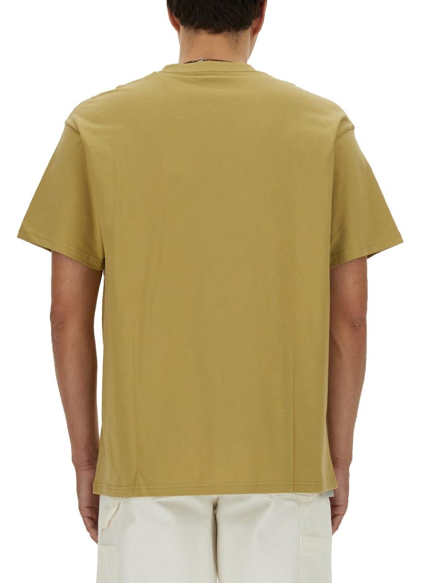 CARHARTT WIP T-SHIRT IN JERSEY DI COTONE CON RICAMO LOGO