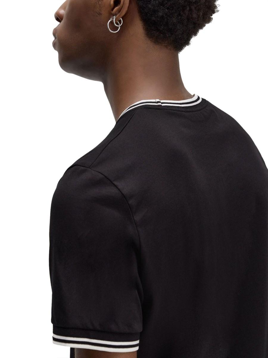 FRED PERRY T-SHIRT IN JERSEY DI COTONE CON RICAMO LOGO
