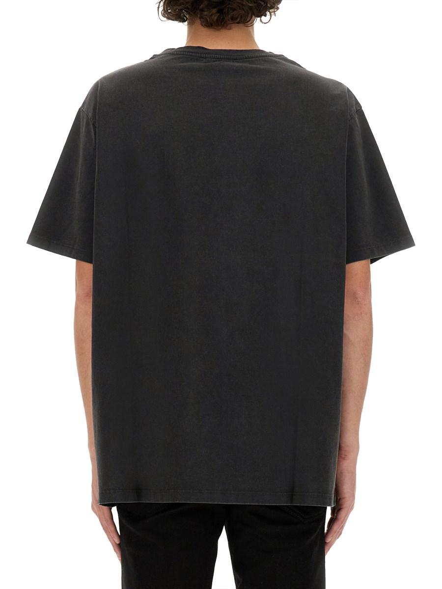BALMAIN T-SHIRT IN JERSEY DI COTONE CON RICAMO LOGO