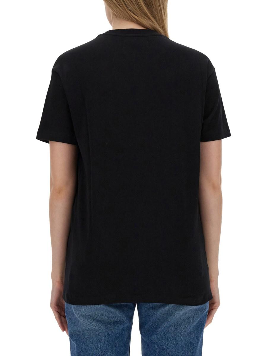 VIVIENNE WESTWOOD T-SHIRT IN JERSEY DI COTONE CON RICAMO ORB