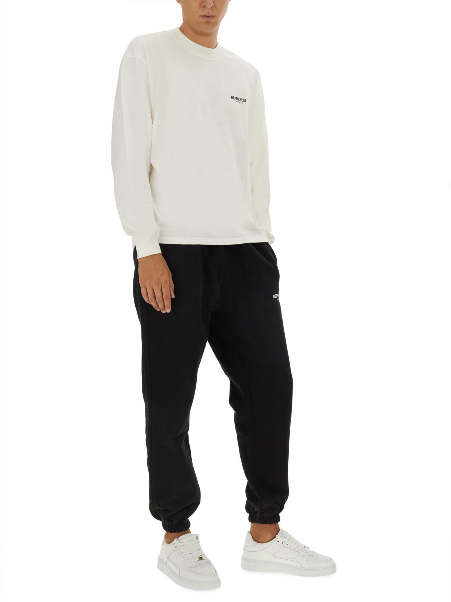 REPRESENT T-SHIRT IN JERSEY DI COTONE CON STAMPA LOGO