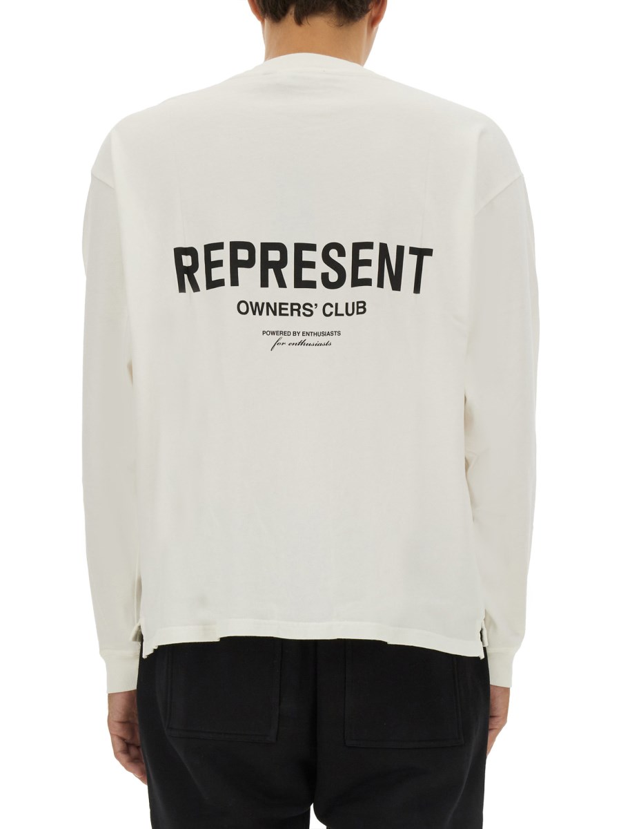 REPRESENT T-SHIRT IN JERSEY DI COTONE CON STAMPA LOGO