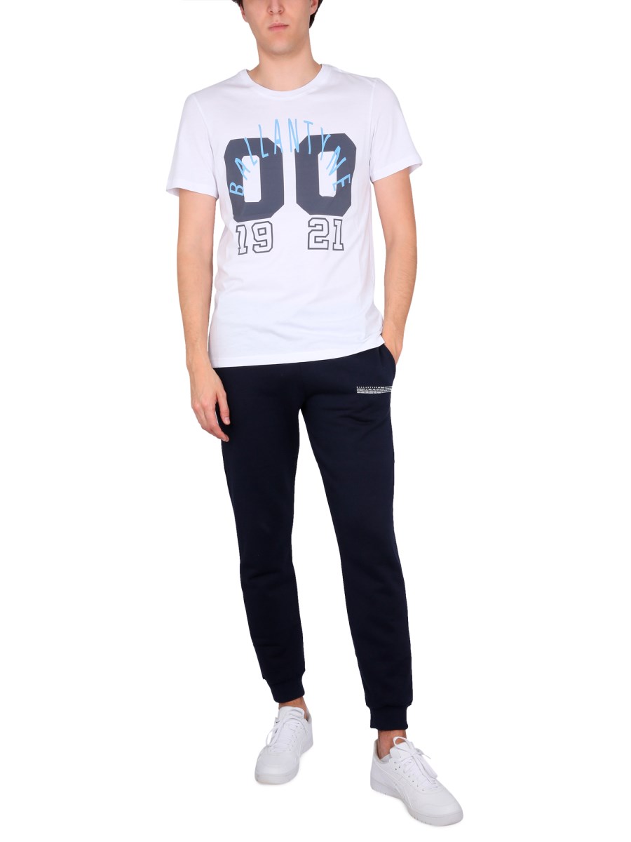 BALLANTYNE T-SHIRT IN JERSEY DI COTONE CON STAMPA LOGO