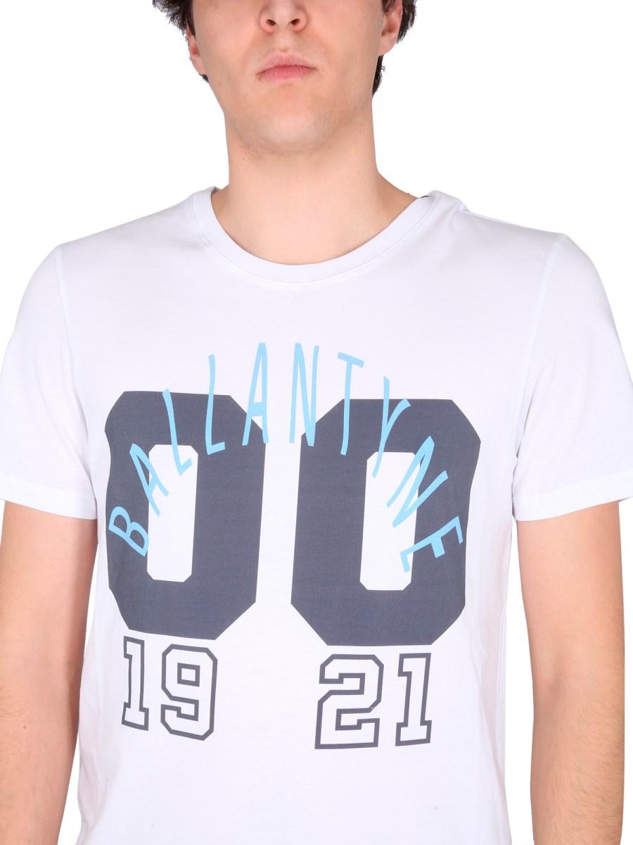 BALLANTYNE T-SHIRT IN JERSEY DI COTONE CON STAMPA LOGO