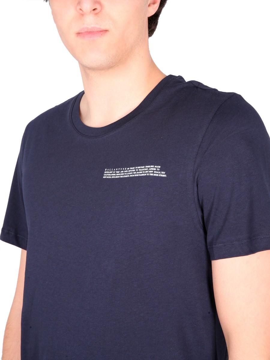 BALLANTYNE T-SHIRT IN JERSEY DI COTONE CON STAMPA LOGO