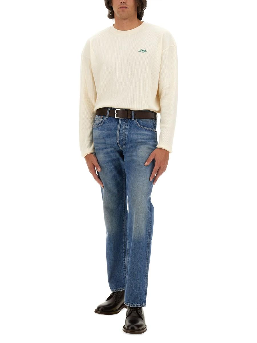 DRÔLE DE MONSIEUR T-SHIRT IN JERSEY DI COTONE CON STAMPA LOGO