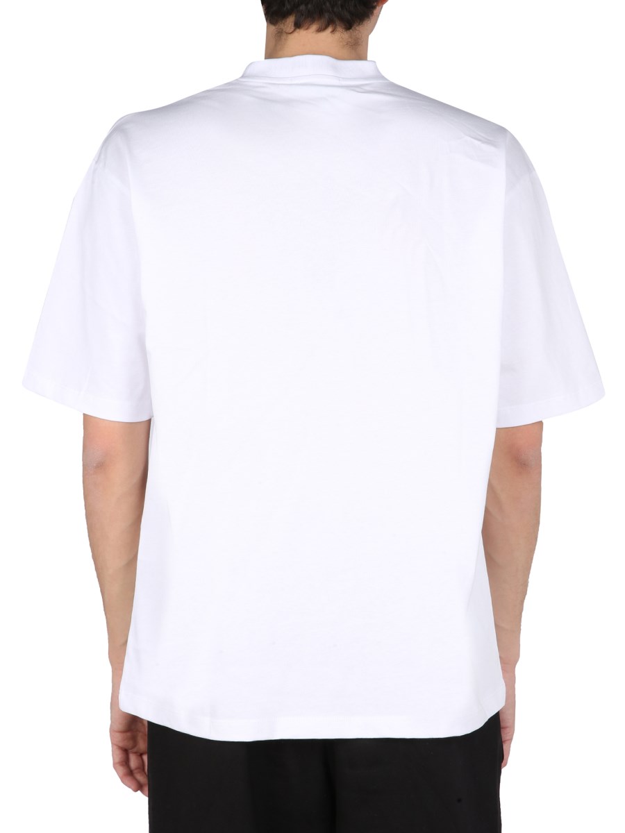 PHARMACY INDUSTRY T-SHIRT IN JERSEY DI COTONE CON STAMPA LOGO