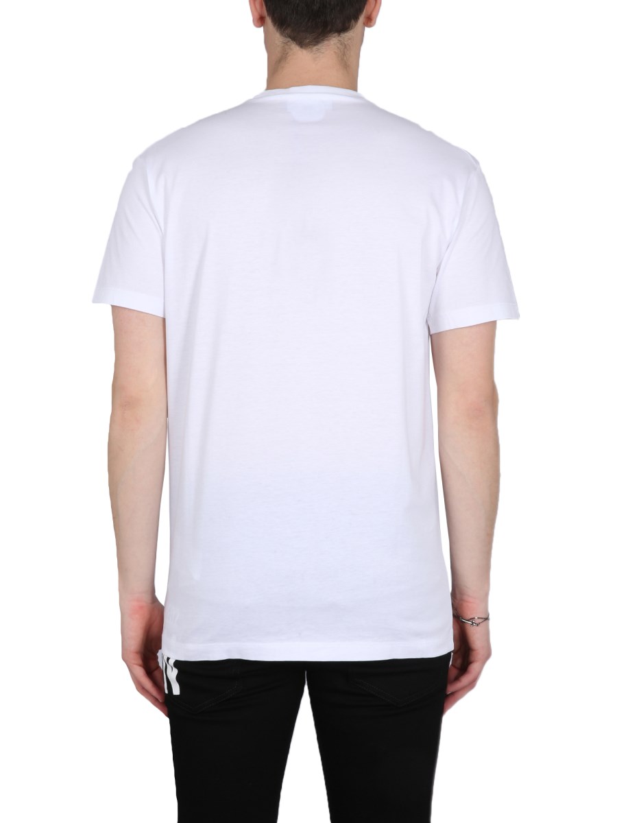 DSQUARED T-SHIRT IN JERSEY DI COTONE CON STAMPA LOGO