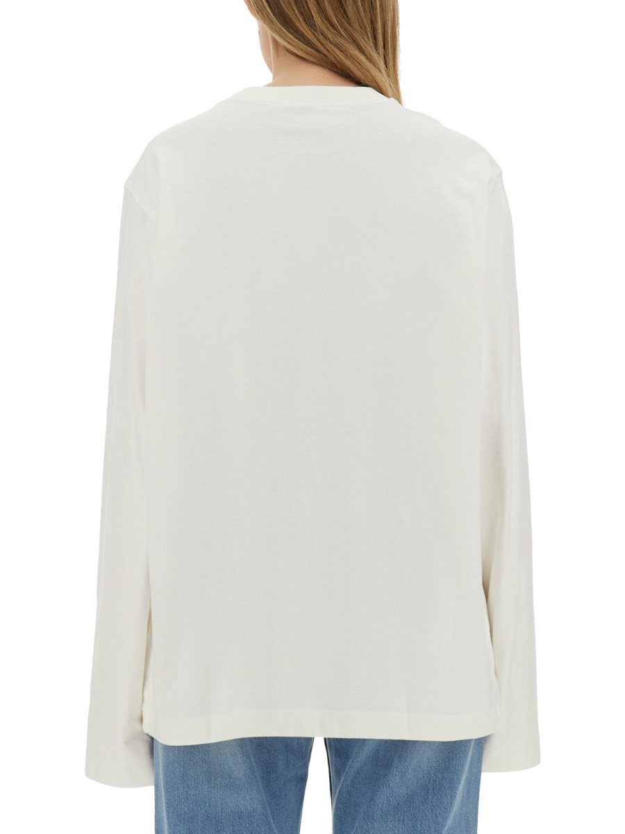 ACNE STUDIOS T-SHIRT IN JERSEY DI COTONE CON STAMPA LOGO