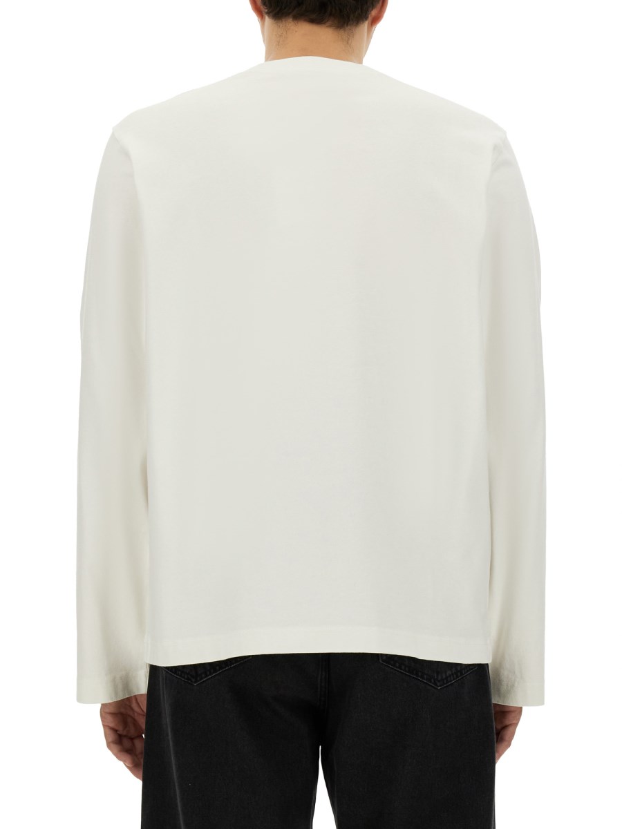 ACNE STUDIOS T-SHIRT IN JERSEY DI COTONE CON STAMPA LOGO