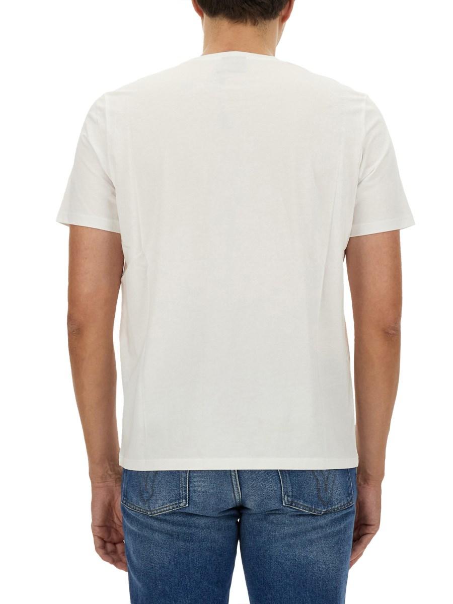 PS BY PAUL SMITH T-SHIRT IN JERSEY DI COTONE CON STAMPA LOGO