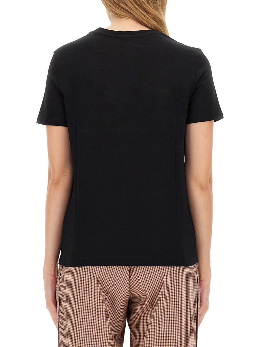 PS BY PAUL SMITH T-SHIRT IN JERSEY DI COTONE CON STAMPA LOGO