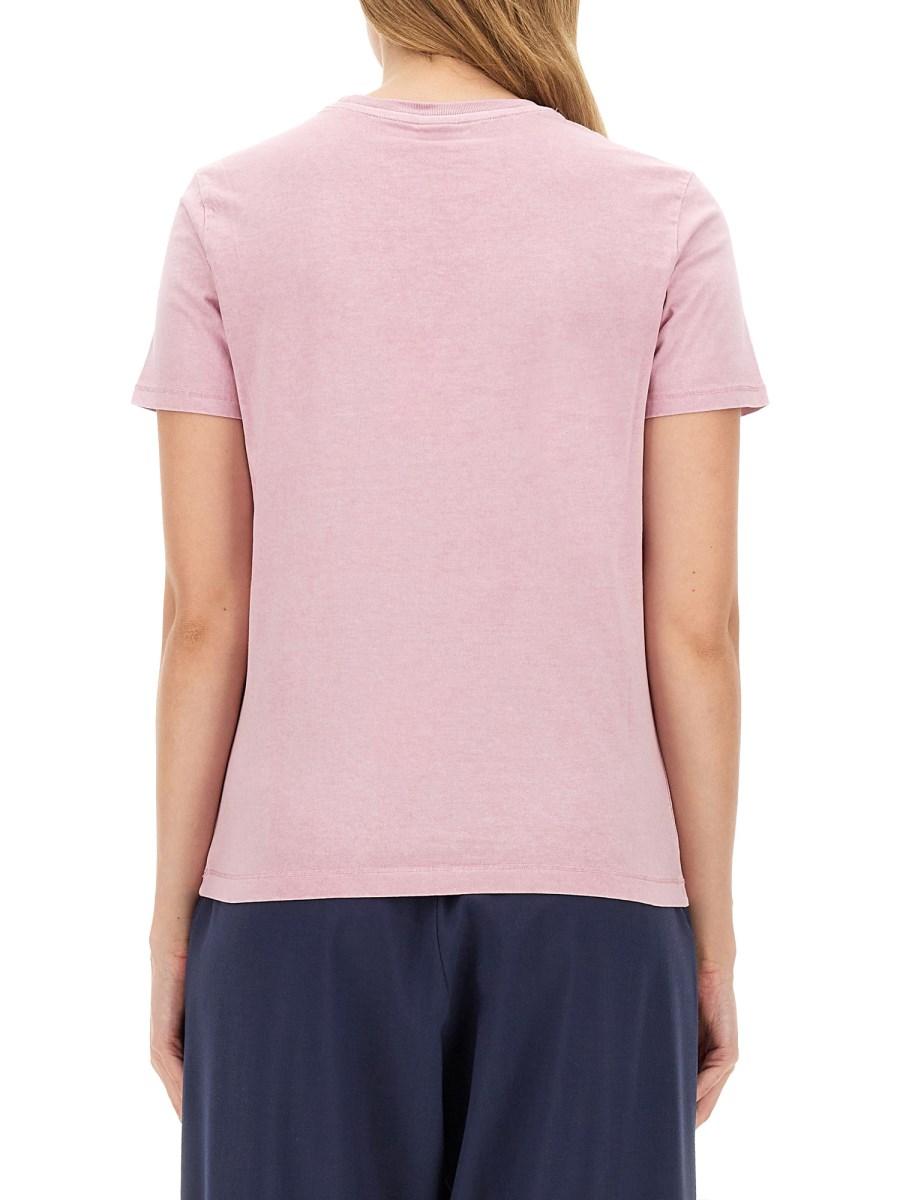 PS BY PAUL SMITH T-SHIRT IN JERSEY DI COTONE CON STAMPA LOGO