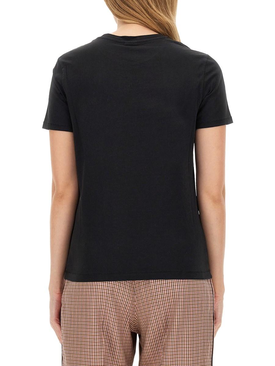 PS BY PAUL SMITH T-SHIRT IN JERSEY DI COTONE CON STAMPA LOGO