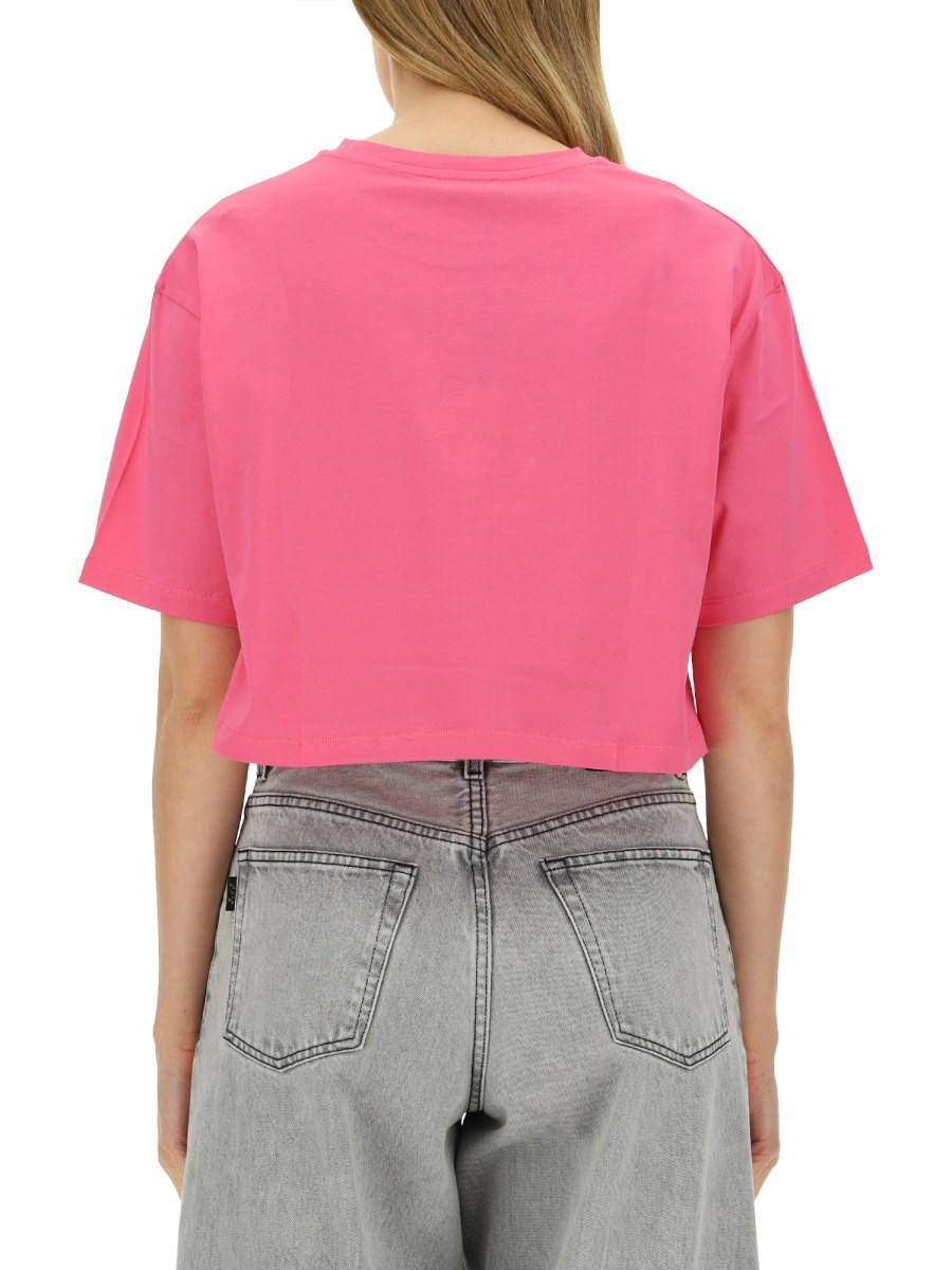 BALMAIN T-SHIRT IN JERSEY DI COTONE CON STAMPA LOGO