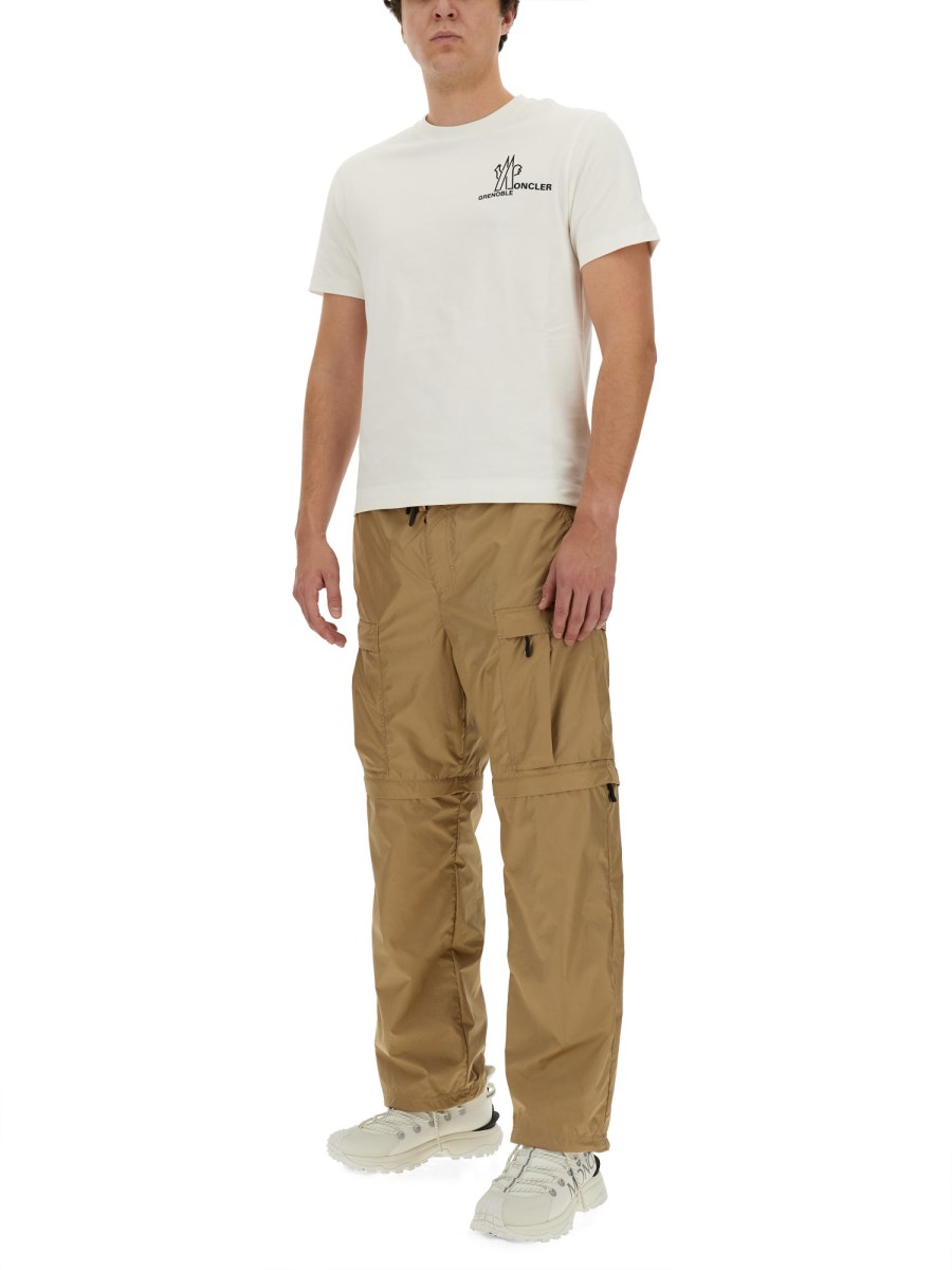 MONCLER GRENOBLE T-SHIRT IN JERSEY DI COTONE CON STAMPA LOGO
