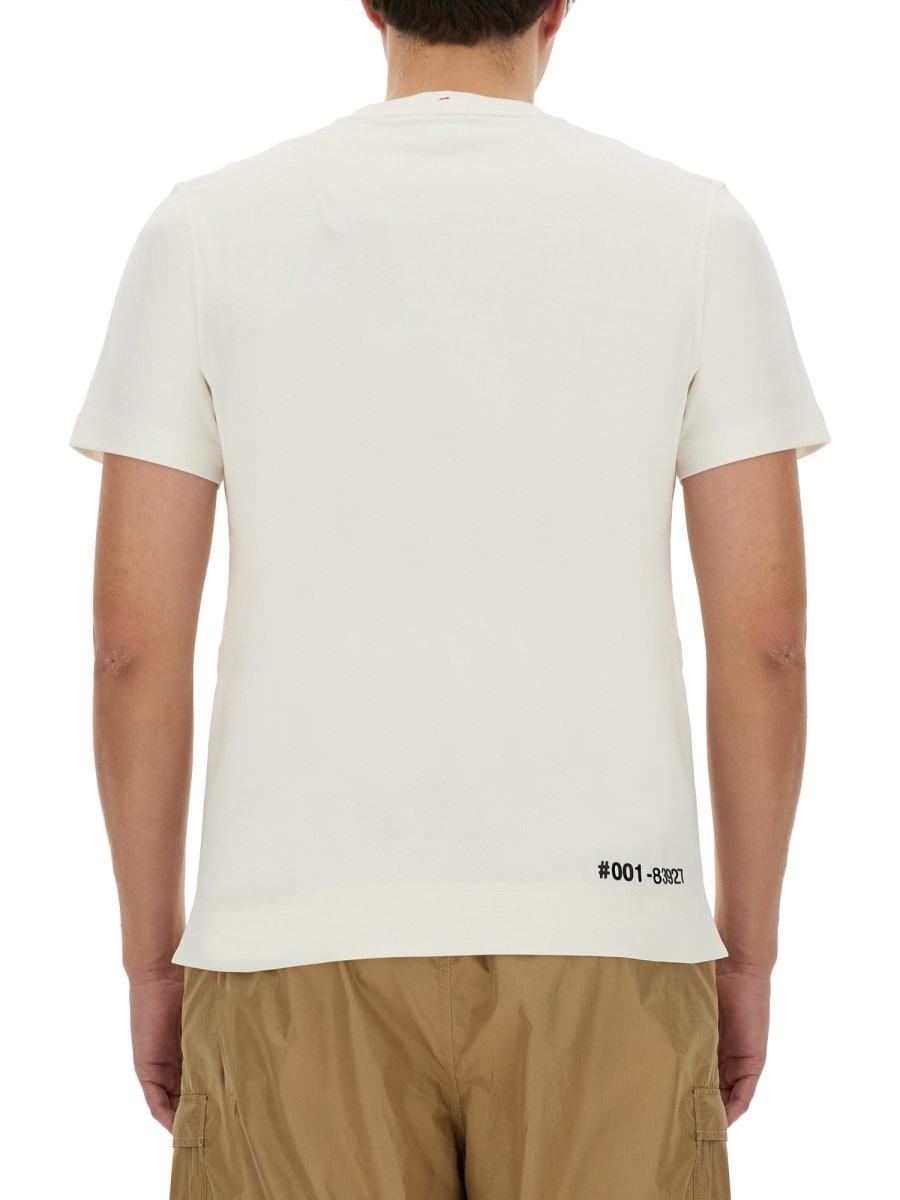 MONCLER GRENOBLE T-SHIRT IN JERSEY DI COTONE CON STAMPA LOGO