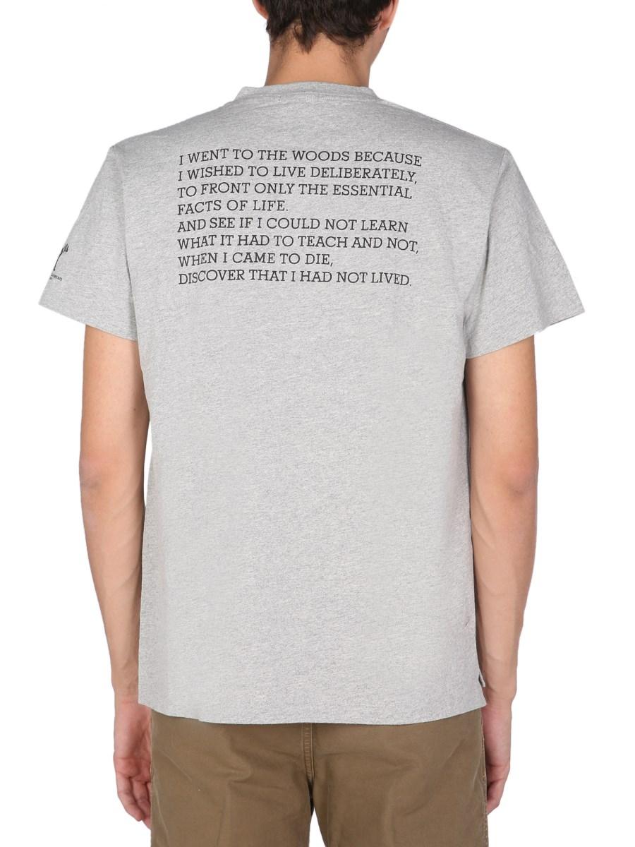 ENGINEERED GARMENTS T-SHIRT IN JERSEY DI COTONE CON STAMPA