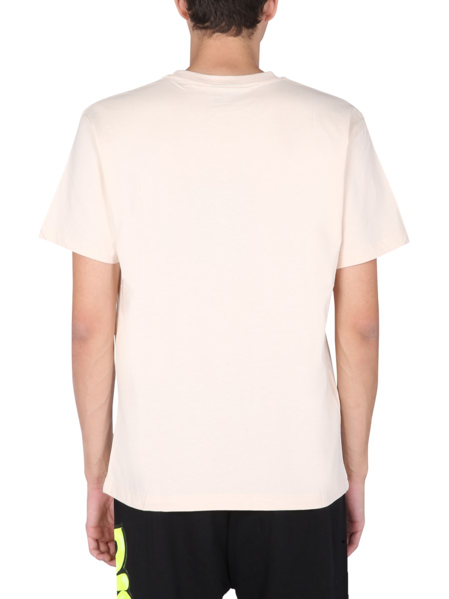 DISCLAIMER T-SHIRT IN JERSEY DI COTONE CON STAMPA SERIGRAFICA
